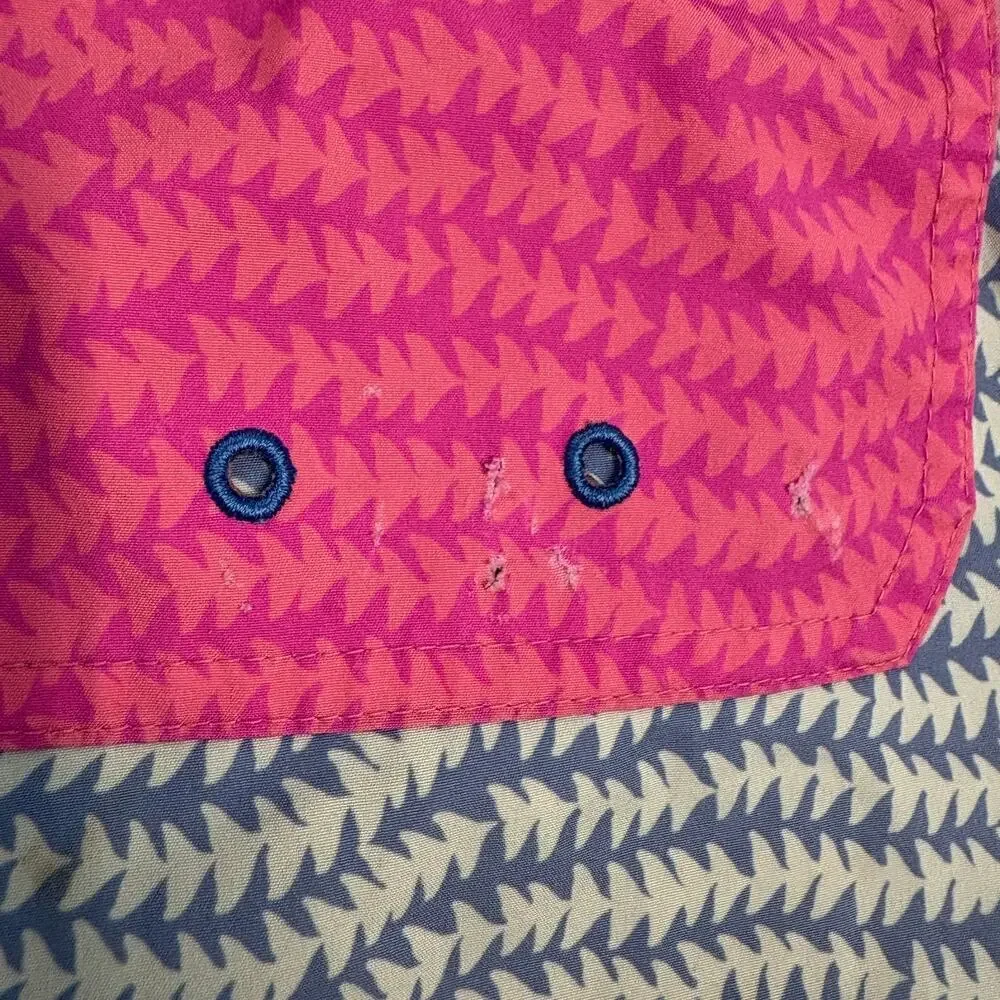 Vineyard Vines Men's Printed Chappy Trunks Wavy Tails 3-Color Stripe Size 2XL
